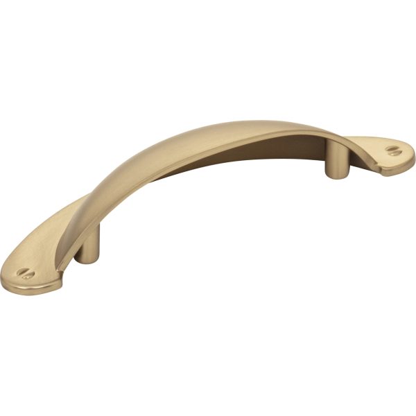 3" Center-to-Center Satin Bronze Lyon Cabinet Cup Pull - Image 3