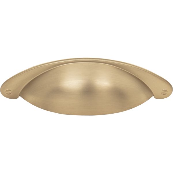 3" Center-to-Center Satin Bronze Lyon Cabinet Cup Pull - Image 4