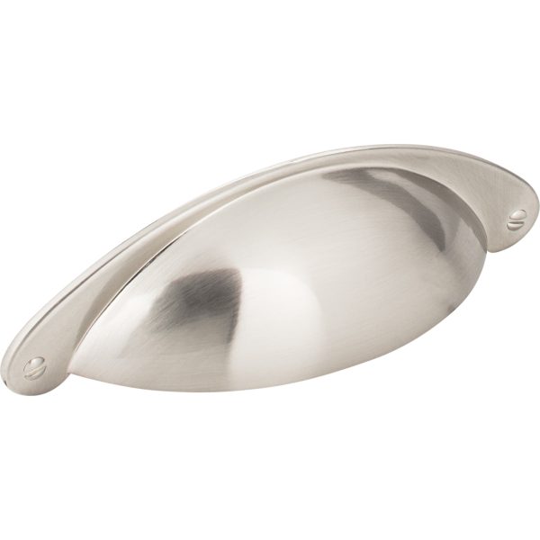 3" Center-to-Center Satin Nickel Lyon Cabinet Cup Pull