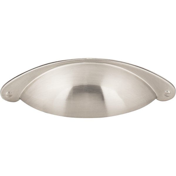 3" Center-to-Center Satin Nickel Lyon Cabinet Cup Pull - Image 3
