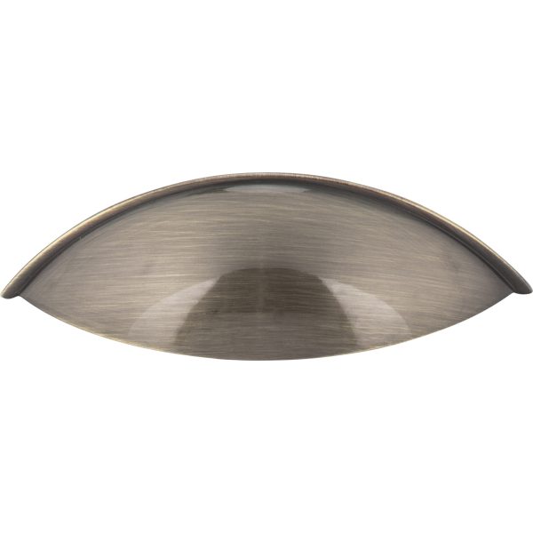 96 mm Center-to-Center Polished Chrome Bordeaux Cabinet Cup Pull - Image 3