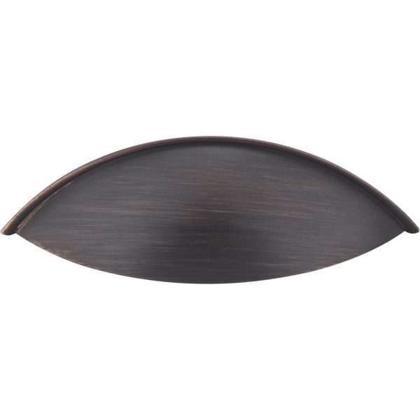 96 mm Center-to-Center Gun Metal Bordeaux Cabinet Cup Pull - Image 3
