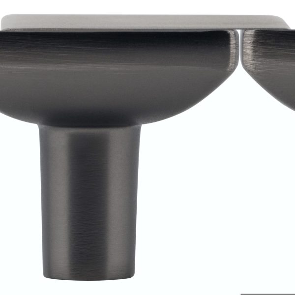 1-1/4" Overall Length Brushed Pewter Walker 1 Square Knob - Image 6