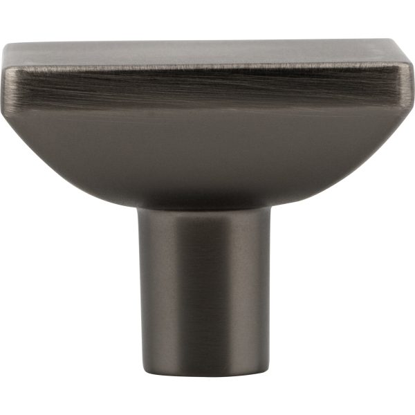 1-5/8" Overall Length Brushed Pewter Walker 1 Square Knob - Image 6