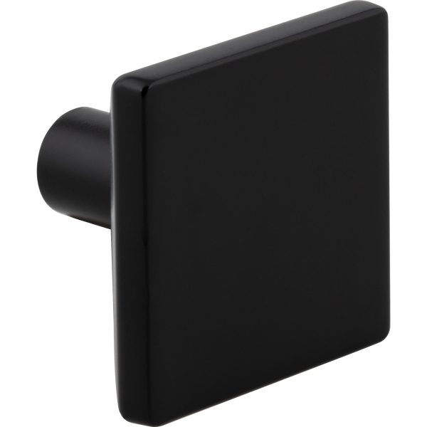 1-5/8" Overall Length Matte Black Walker 1 Square Knob - Image 4