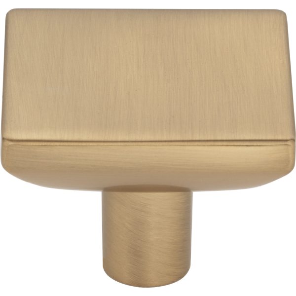 1-5/8" Overall Length Satin Bronze Walker 1 Square Knob - Image 3
