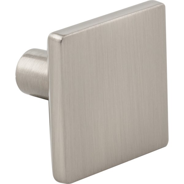 1-5/8" Overall Length Satin Nickel Walker 1 Square Knob - Image 4