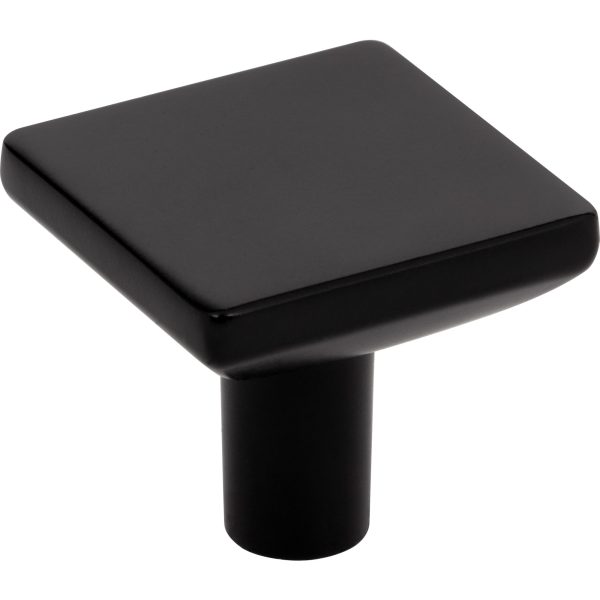 1-1/4" Overall Length Matte Black Walker 1 Square Knob