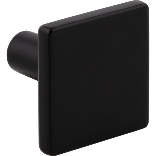 1-1/4" Overall Length Matte Black Walker 1 Square Knob - Image 4