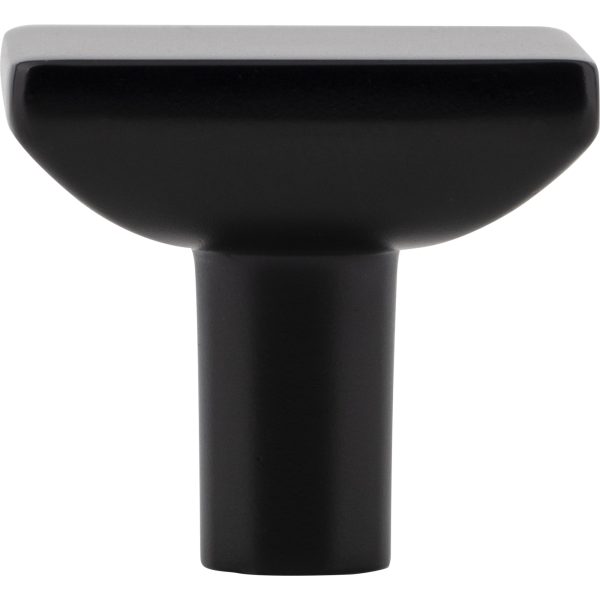 1-1/4" Overall Length Matte Black Walker 1 Square Knob - Image 6