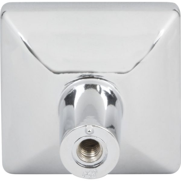 1-1/4" Overall Length Polished Chrome Walker 1 Square Knob - Image 5