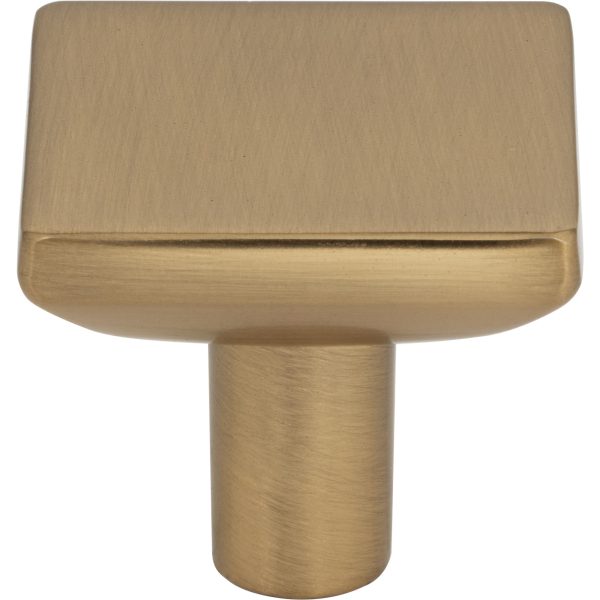 1-1/4" Overall Length Satin Bronze Walker 1 Square Knob - Image 3