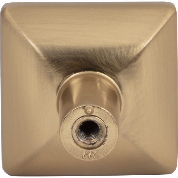1-1/4" Overall Length Satin Bronze Walker 1 Square Knob - Image 5