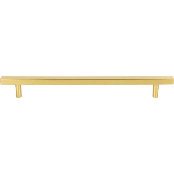 12" Center-to-Center Brushed Gold Square Dominique Appliance Handle - Image 3