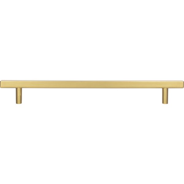 12" Center-to-Center Brushed Gold Square Dominique Appliance Handle - Image 6