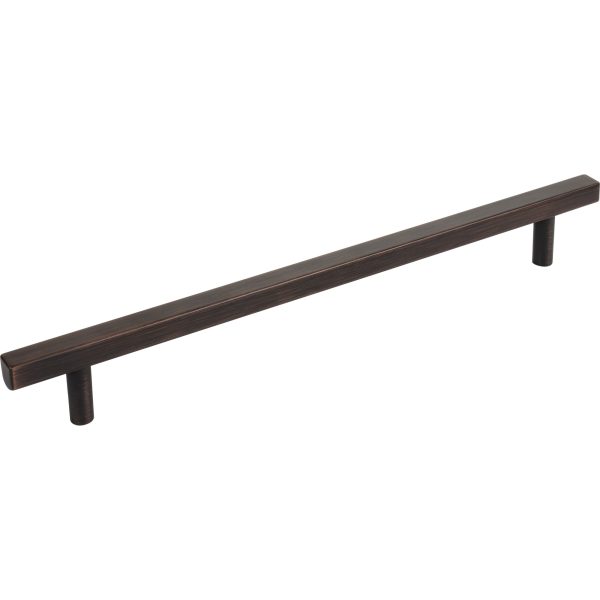 12" Center-to-Center Brushed Oil Rubbed Bronze Square Dominique Appliance Handle
