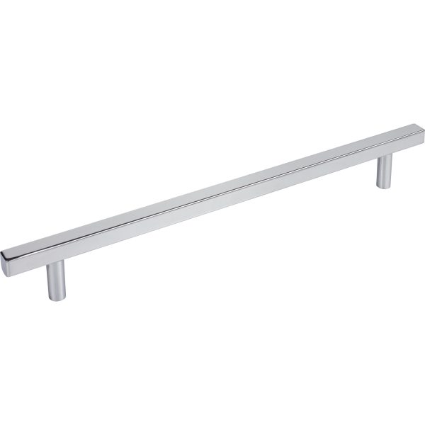 12" Center-to-Center Polished Chrome Square Dominique Appliance Handle