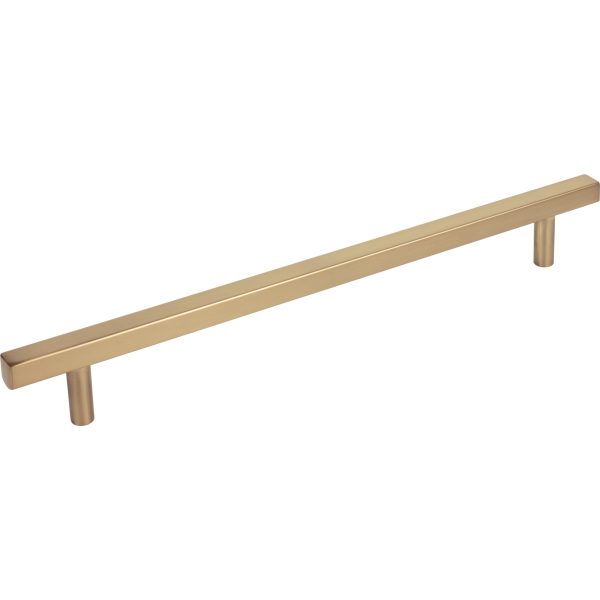 12" Center-to-Center Satin Bronze Square Dominique Appliance Handle
