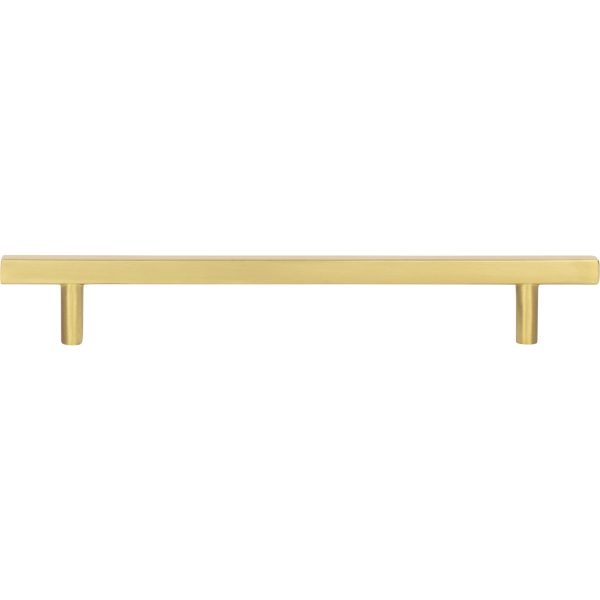 160 mm Center-to-Center Brushed Gold Square Dominique Cabinet Bar Pull - Image 6