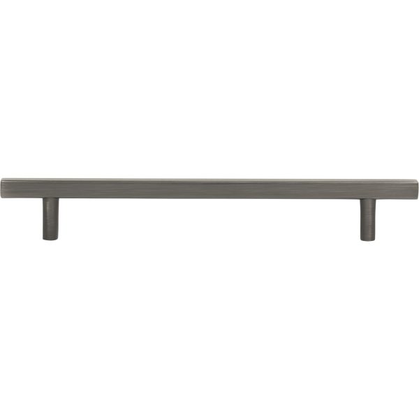 160 mm Center-to-Center Brushed Pewter Square Dominique Cabinet Bar Pull - Image 6