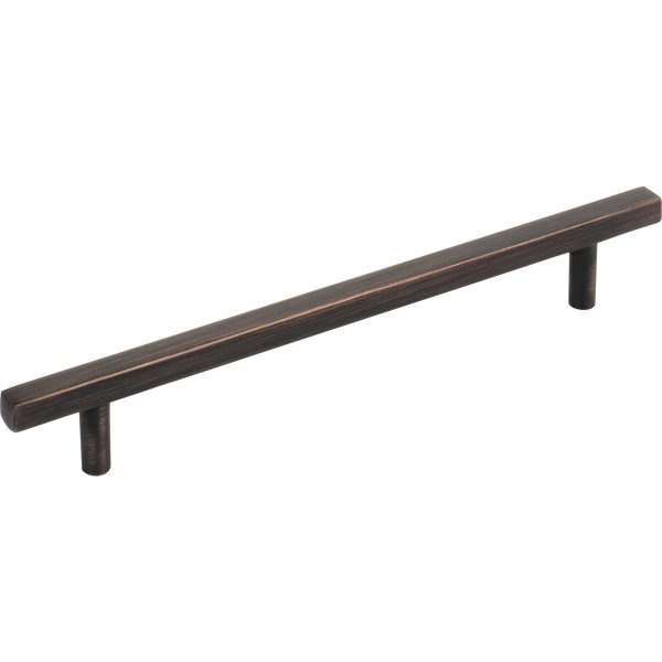 160 mm Center-to-Center Brushed Oil Rubbed Bronze Square Dominique Cabinet Bar Pull
