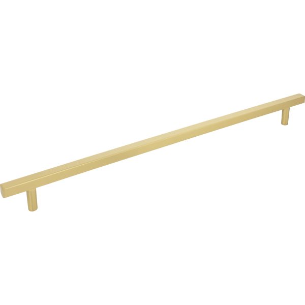 18" Center-to-Center Brushed Gold Square Dominique Appliance Handle