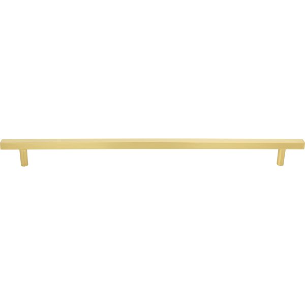 18" Center-to-Center Brushed Gold Square Dominique Appliance Handle - Image 3