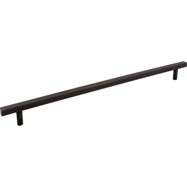 18" Center-to-Center Brushed Oil Rubbed Bronze Square Dominique Appliance Handle