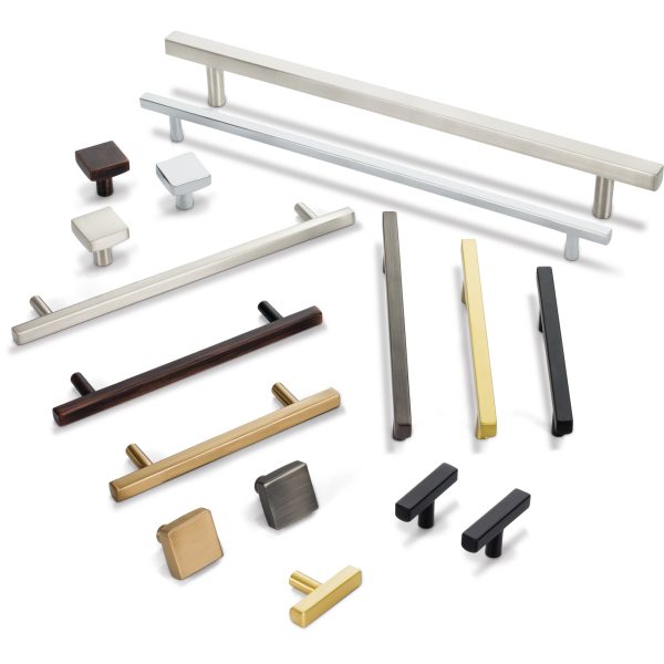 18" Center-to-Center Brushed Oil Rubbed Bronze Square Dominique Appliance Handle - Image 5