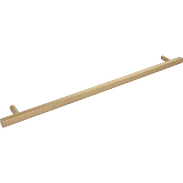 18" Center-to-Center Satin Bronze Square Dominique Appliance Handle - Image 4