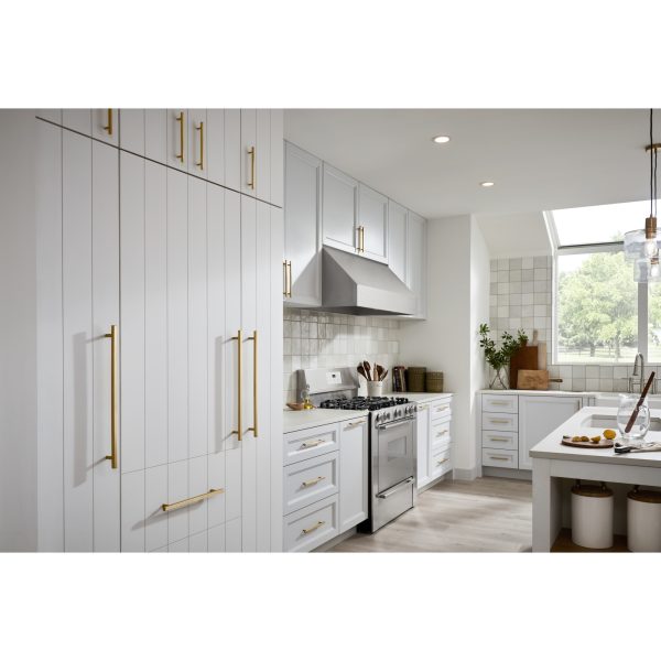 18" Center-to-Center Satin Bronze Square Dominique Appliance Handle - Image 6