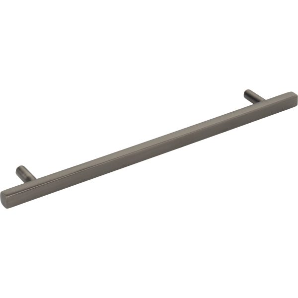 192 mm Center-to-Center Brushed Pewter Square Dominique Cabinet Bar Pull - Image 4