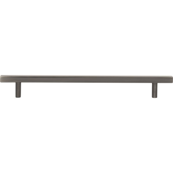 192 mm Center-to-Center Brushed Pewter Square Dominique Cabinet Bar Pull - Image 6
