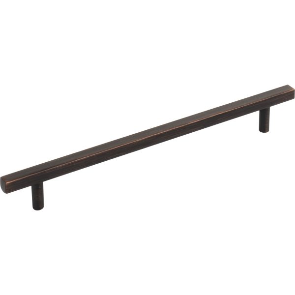 192 mm Center-to-Center Brushed Oil Rubbed Bronze Square Dominique Cabinet Bar Pull