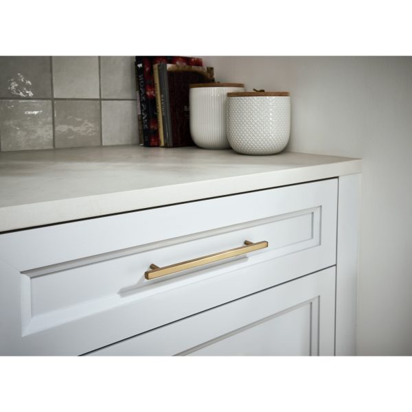 192 mm Center-to-Center Satin Bronze Square Dominique Cabinet Bar Pull - Image 7