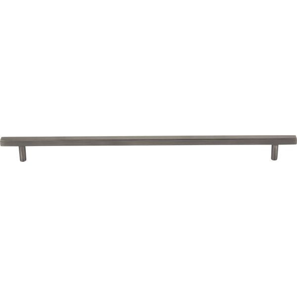 305 mm Center-to-Center Brushed Pewter Square Dominique Cabinet Bar Pull - Image 3