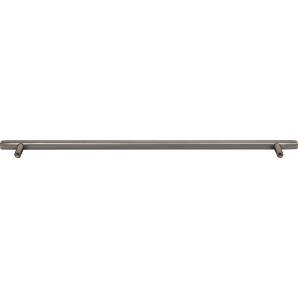 305 mm Center-to-Center Brushed Pewter Square Dominique Cabinet Bar Pull - Image 5