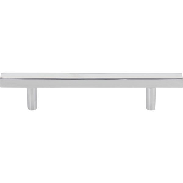 96 mm Center-to-Center Polished Chrome Square Dominique Cabinet Bar Pull - Image 3
