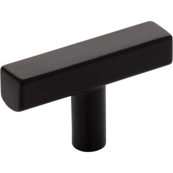 2" Matte Black Dominique Cabinet "T" Knob