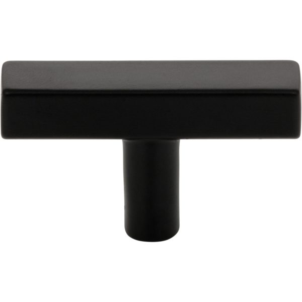 2" Matte Black Dominique Cabinet "T" Knob - Image 3