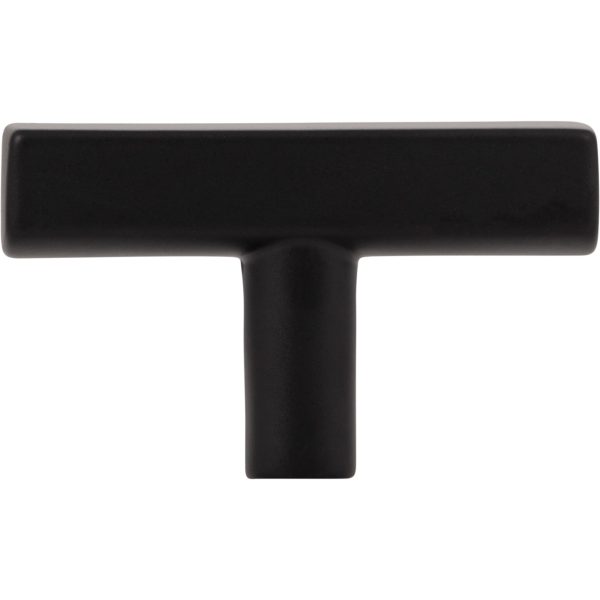 2" Matte Black Dominique Cabinet "T" Knob - Image 6