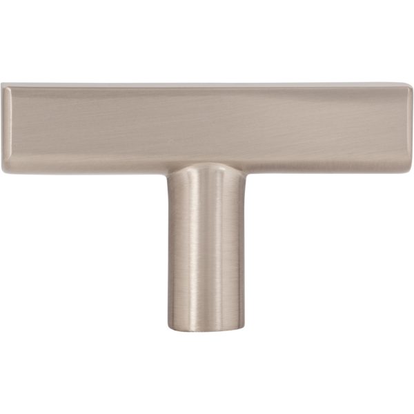 2" Satin Nickel Dominique Cabinet "T" Knob - Image 6