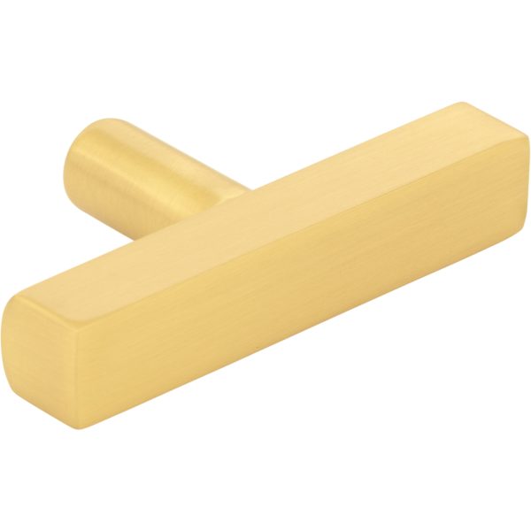 2-1/4" Brushed Gold Dominique Cabinet "T" Knob - Image 4