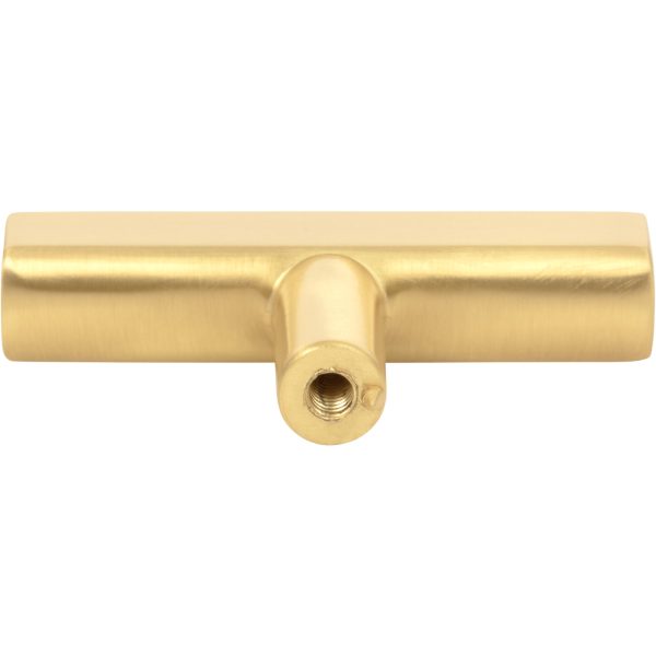 2-1/4" Brushed Gold Dominique Cabinet "T" Knob - Image 5