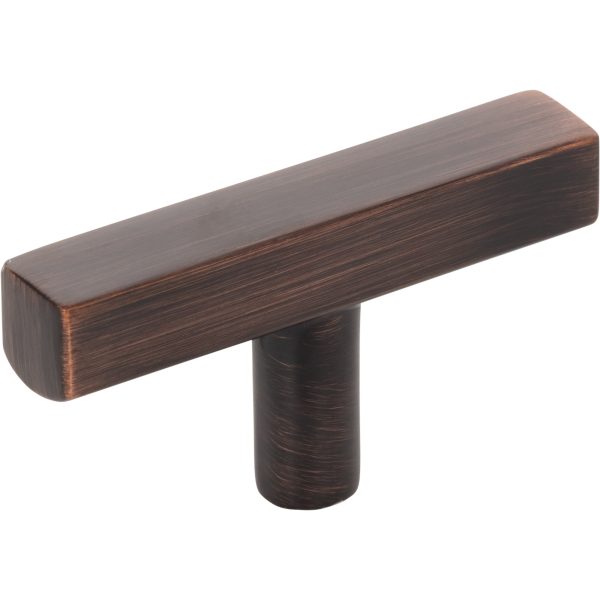 2-1/4" Brushed Oil Rubbed Bronze Dominique Cabinet "T" Knob