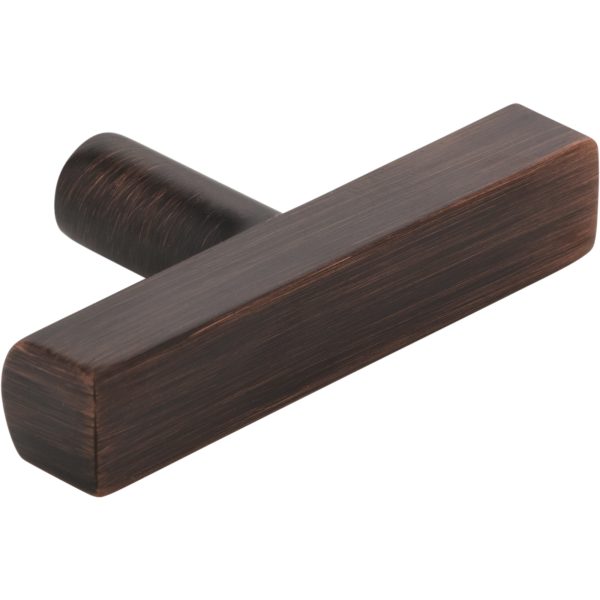 2-1/4" Brushed Oil Rubbed Bronze Dominique Cabinet "T" Knob - Image 4