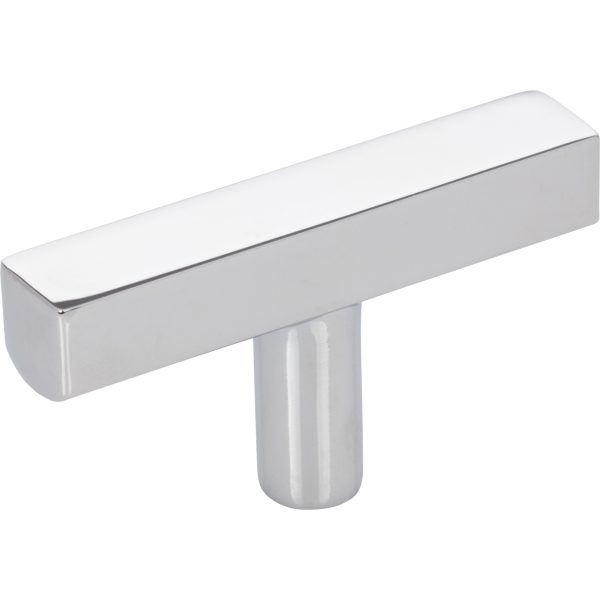 2-1/4" Polished Chrome Dominique Cabinet "T" Knob