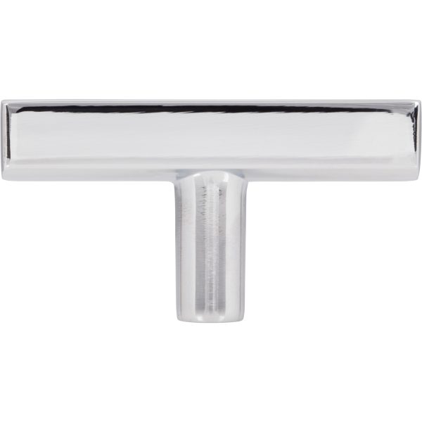 2-1/4" Polished Chrome Dominique Cabinet "T" Knob - Image 6