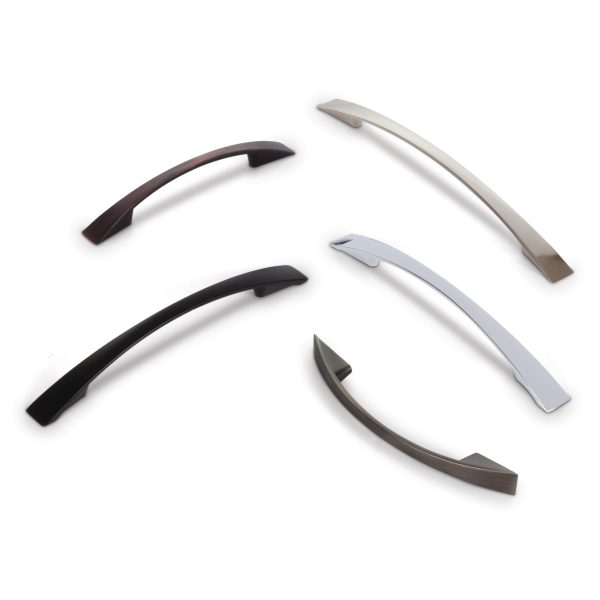160 mm Center-to-Center Matte Black Flared Regan Cabinet Pull - Image 4