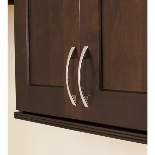 160 mm Center-to-Center Satin Nickel Flared Regan Cabinet Pull - Image 4